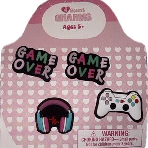 Game Over Kids Charm Set - Black, White, Blue